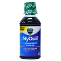 Vicks Nyquil Cold and Flu Relief Liquid, Original Flavor, 12 fl oz.
