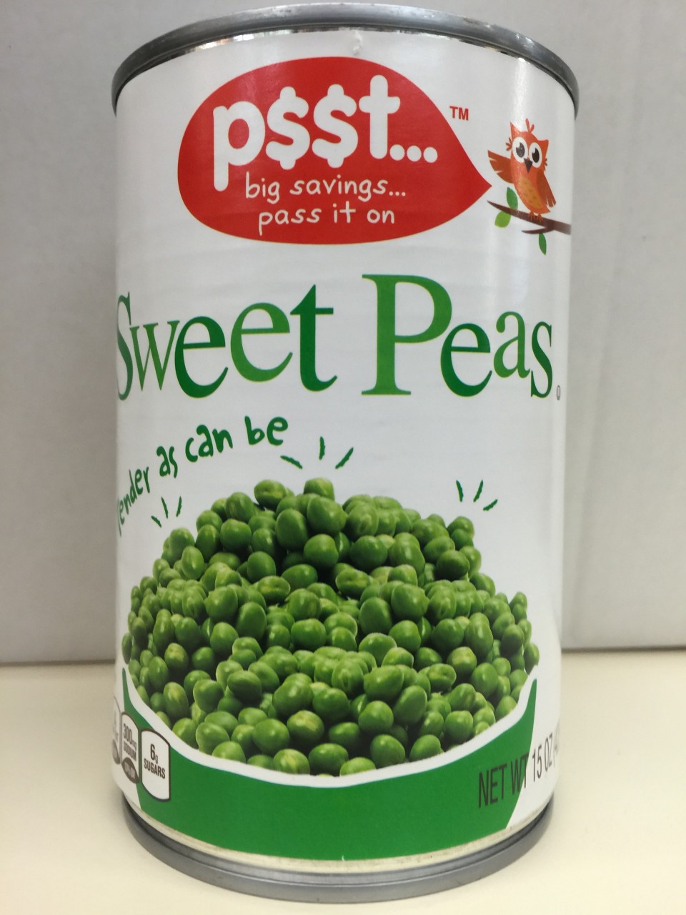 P$$T Sweet Peas, 15 oz. - Demmerche